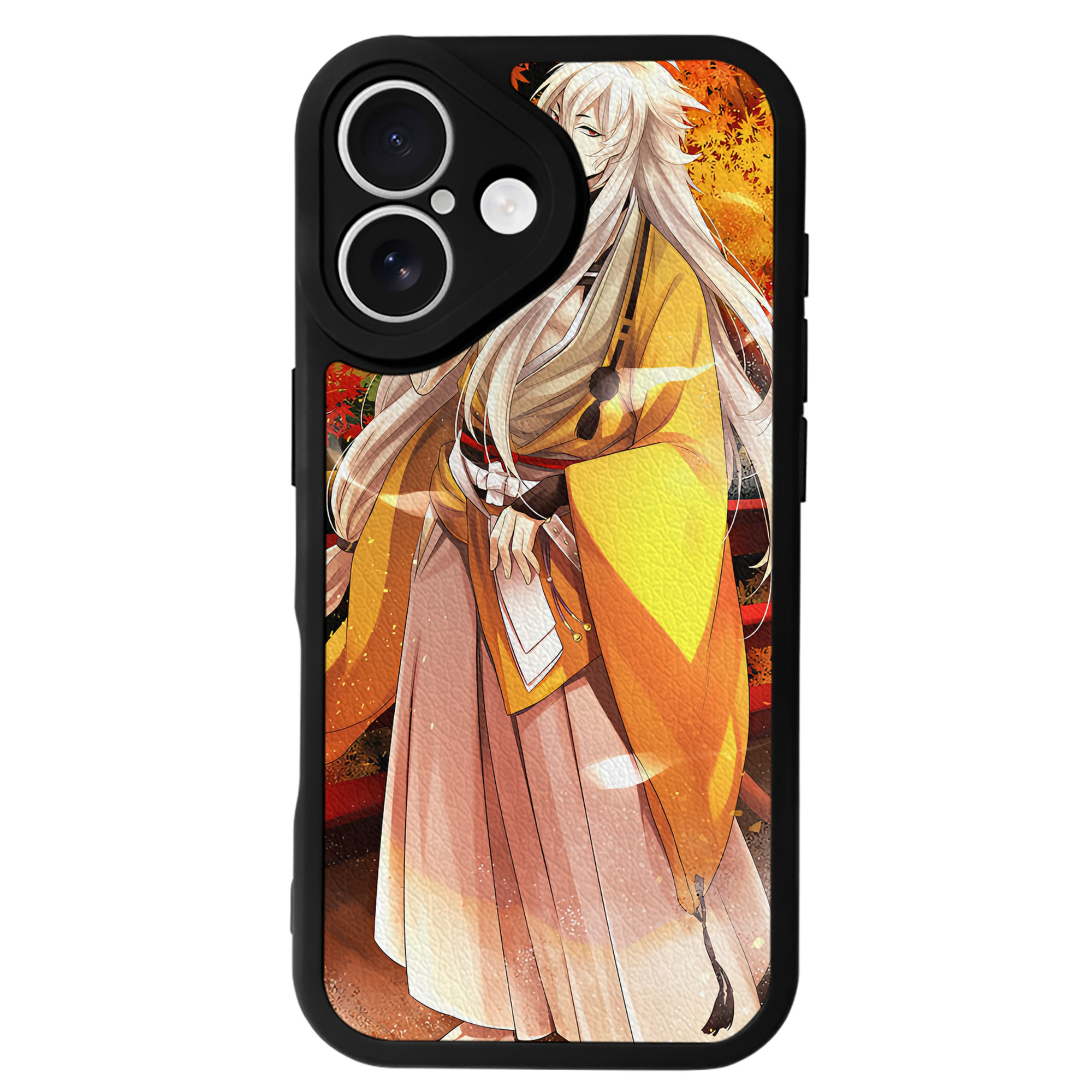 （画像用） 刀剣乱舞 Touken Ranbu 【iPhone 16シリーズ対応】シリコンスマホケース（レザー調） 材質：シリコン